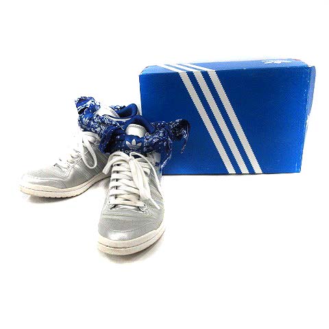 アディダスオリジナルス Adidas Originals スニーカー ローカット トップ テン ハイ スリーク ボウ バンダナ Top Ten Hi Sleek Bow Bandana 24cm シルバー色 青 G960 Yi12 レディース 170 ベクトルパーク アディダスオリジナルス Adidas Originals スニーカー ローカット トップ テン ハイ スリーク ボウ バンダナ Top Ten Hi Sleek Bow Bandana 24cm シルバー色 青 G960 Yi12 レディース 170 ベクトルパーク