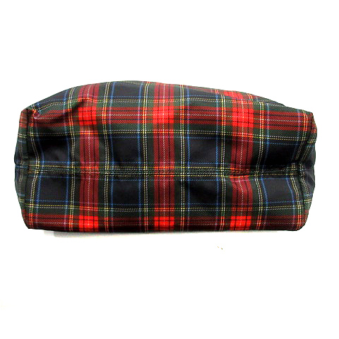 プラダ PRADA バッグ ショルダー ハンド 2way チェック 赤 緑 グリーン