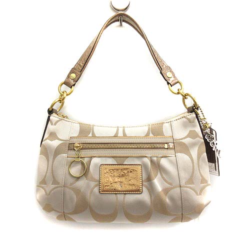 コーチ COACH バッグ ハンド ワンハンドル サテングルーヴィ ポピー 