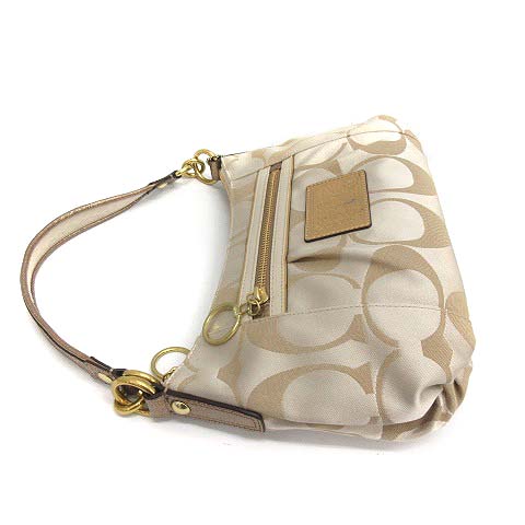 コーチ COACH バッグ ハンド ワンハンドル サテングルーヴィ ポピー 