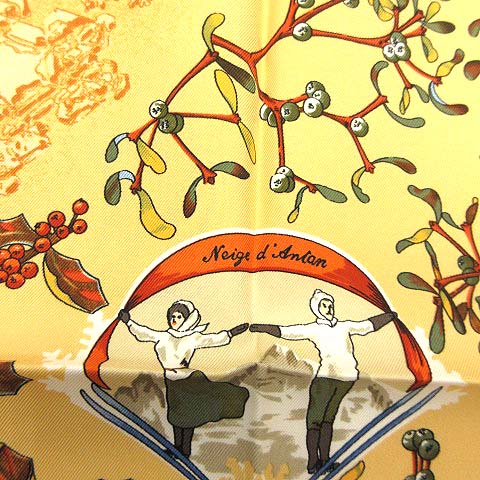 エルメス HERMES スカーフ プチカレ neige d 