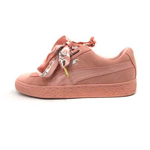 プーマ Puma スニーカー ローカット スエード リボン ロゴ 23 5cm ピンク Yi7 レディース 170 ベクトルパーク