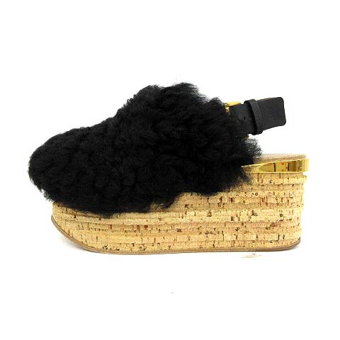 クロエ CHLOE サンダル ウェッジソール 厚底 CAMILLE カミーユ ファー  