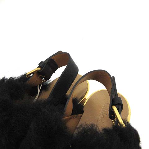 クロエ CHLOE サンダル ウェッジソール 厚底 CAMILLE カミーユ ファー  