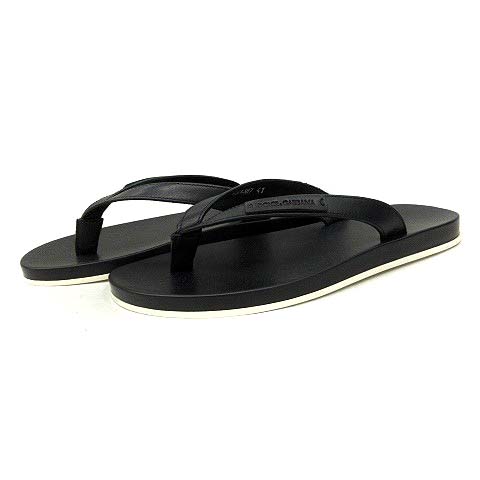 ドルチェ&ガッバーナ ドルガバ DOLCE&GABBANA サンダル トング レザー 