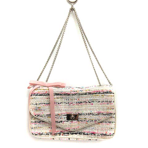 ミュゲ Muguet バッグ ショルダー ツイード チェーン ホワイト 白 Yo2 レディース 170 ベクトルパーク