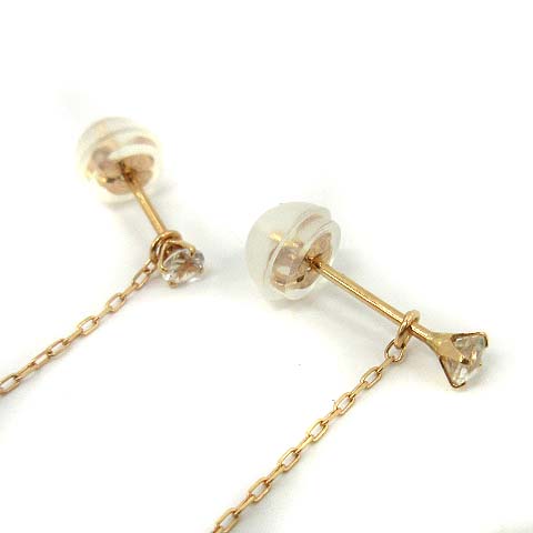 サマンサティアラ Samantha Tiara ピアス ハート チェーン 