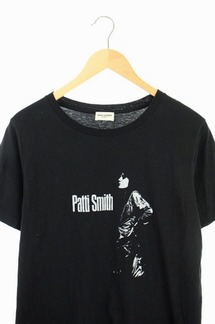 サンローラン パリ Saint Laurent Paris Tシャツ プリント Patti Smith 半袖 S 黒 Kn Os Ad メンズ 170 ベクトルパーク