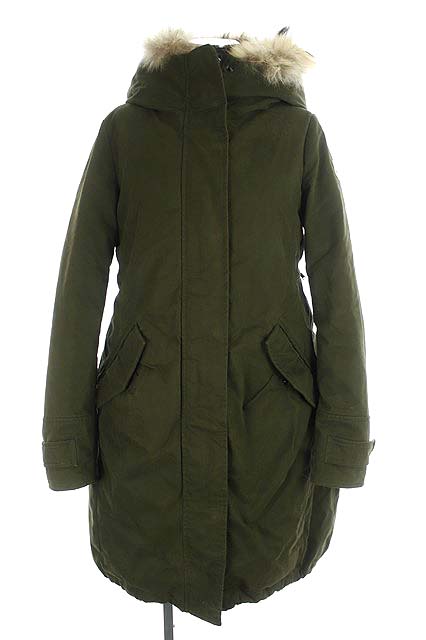 モンクレール MONCLER EVANTHIA ダウンコート モッズコート ジップ 