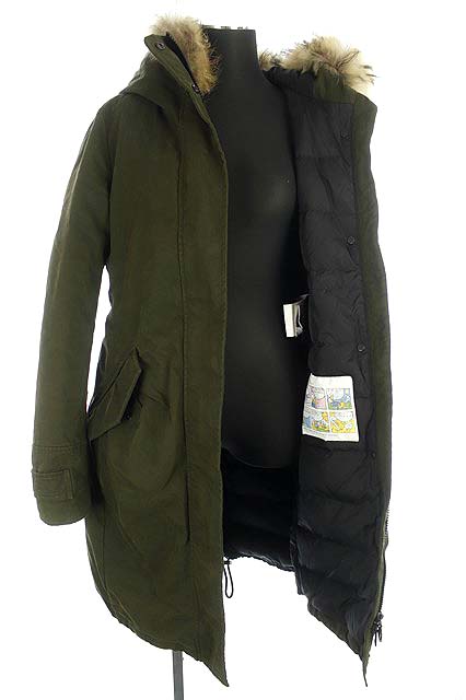 モンクレール MONCLER EVANTHIA ダウンコート モッズコート ジップ