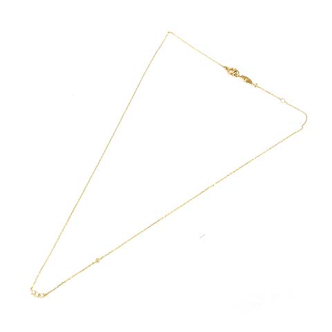 アーカー AHKAH エクラズィーネックレス ダイヤモンド 0.06ct K18 