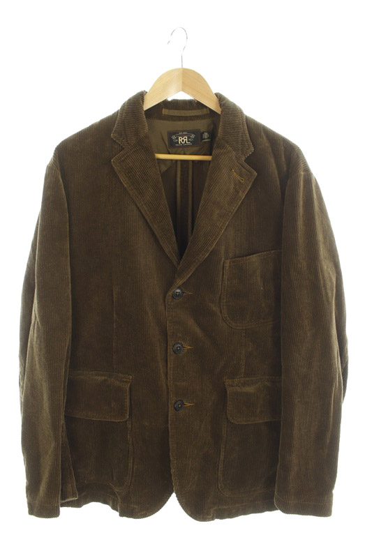 ダブルアールエル RRL テーラードジャケット コーデュロイ 背抜き 3B  