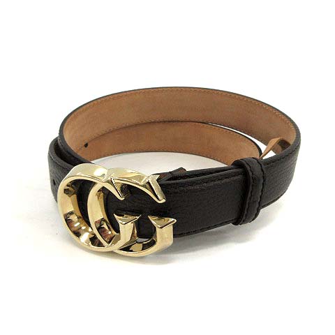 GUCCI ブラックレザー ベルト 80/32 正規品 Gucci Black Belt - Size 80 ○ Labellov ○ Buy and Sell