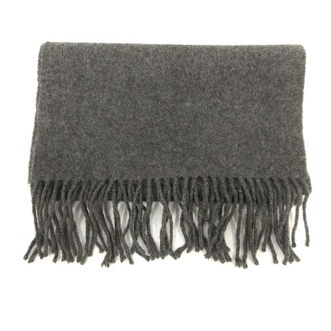 ダンヒル Dunhill マフラー フリンジ カシミヤ グレー Yi23 メンズ 170 ベクトルパーク