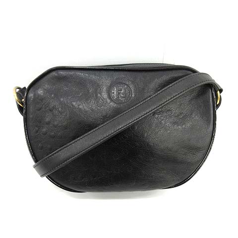 フェンディ FENDI ショルダーバッグ オーストリッチ型押し フェンディ FENDI ショルダーバッグ オーストリッチ型押し