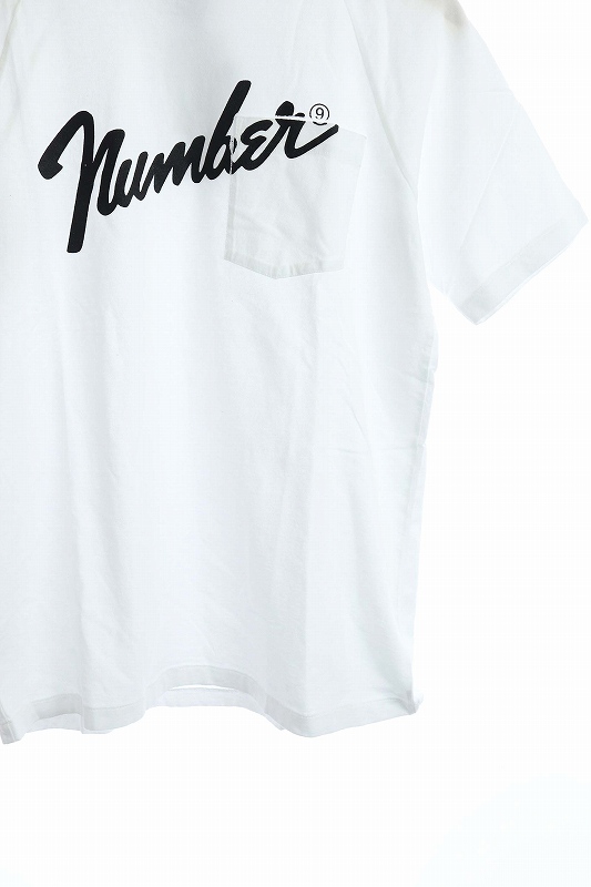 未使用品 ナンバーナイン Number N Ine Tシャツ カットソー ロゴ 半袖 3 白 Ao Os Ad メンズ 170 ベクトルパーク