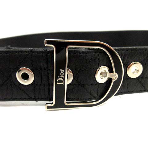 クリスチャンディオール Christian Dior ベルト レザー Dバックル 