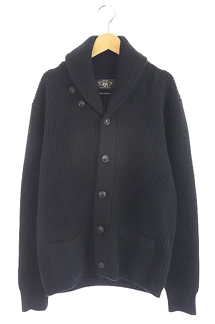 未使用品 ダブルアールエル RRL ニットカーディガン ショールカラー  