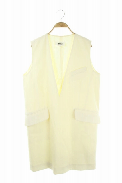 マルタンマルジェラ Martin Margiela Mm6 Cocktail Party ドレス ワンピース ノースリーブ ひざ丈 白 オフホワイト Mn Os レディース 170 ベクトルパーク