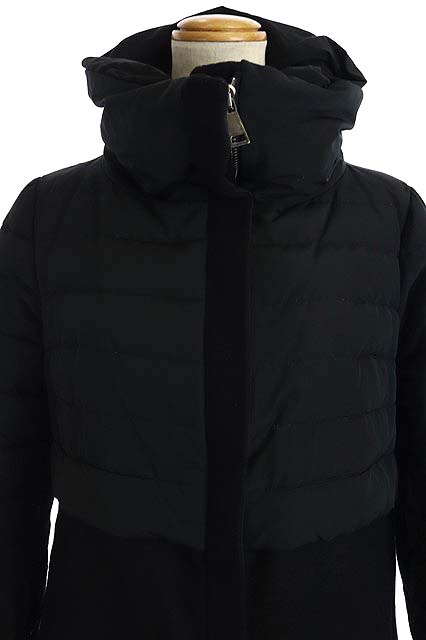 モンクレール MONCLER ROSIER ダウンコート ロング ジップアップ 切替 