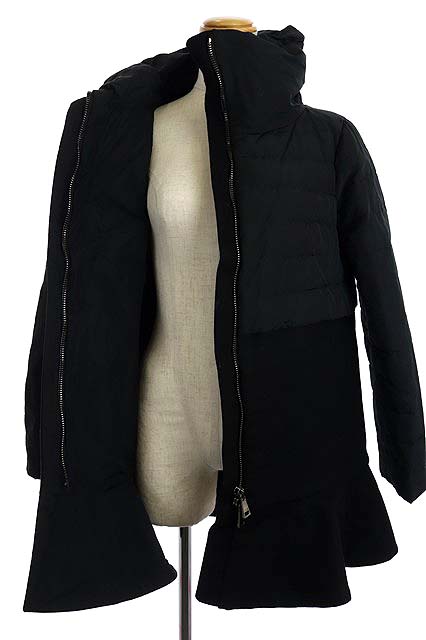 モンクレール MONCLER ROSIER ダウンコート ロング ジップアップ 切替 