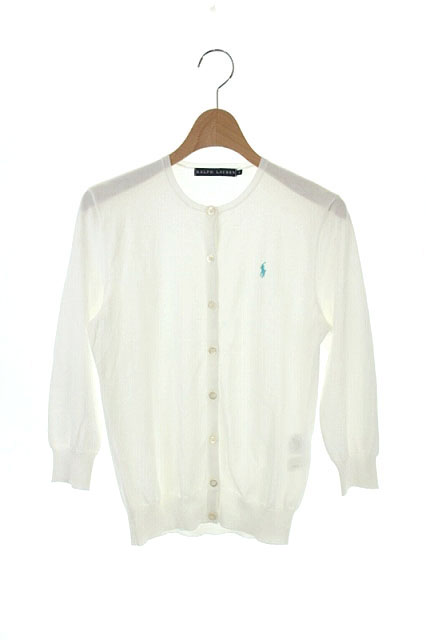 ラルフローレン RALPH LAUREN カーディガン 七分袖 コットン