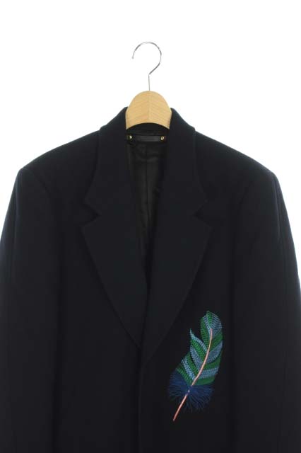 ポールスミス PAUL SMITH 485RE チェスターコート フェザー刺繍  