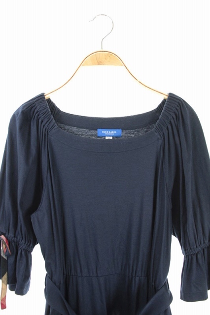 ブルーレーベルクレストブリッジ Blue Label Crestbridge 袖リボンワンピース フレア ひざ丈 ベルト付 七分袖 38 紺 Kn Os Sh レディース 170 ベクトルパーク ブルーレーベルクレストブリッジ Blue Label Crestbridge 袖リボンワンピース フレア ひざ丈 ベルト付 七分袖 38 紺 Kn Os Sh レディース 170 ベクトルパーク