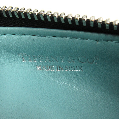 ティファニー TIFFANY & CO. ペンケース レザー 黒 ブラック /AK18