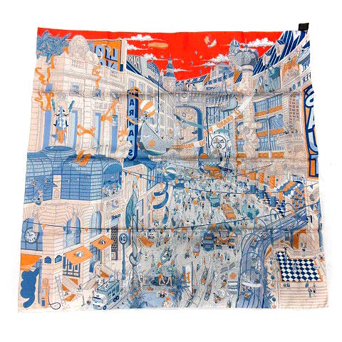 エルメス HERMES 18SS スカーフ LE GRAND PRIX AU FABOURG フォーブル 