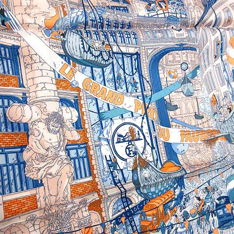 HERMES エルメス フォーブルのグランプリ エルメス HERMES 18SS スカーフ LE GRAND PRIX AU FABOURG