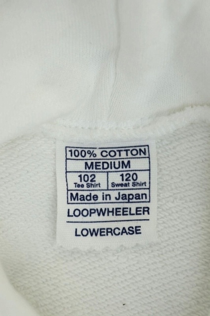 ループウィラー Loopwheeler ss Lowercase Sweat Parka パーカー スウェット 長袖 プルオーバー アパルトモン別注 M 白 Mn Os メンズ 170 ベクトルパーク