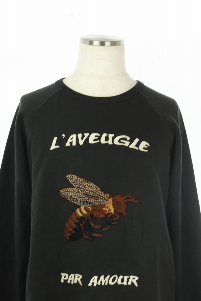 グッチ GUCCI Bee刺繍スウェット トレーナー 長袖 黒 /HH □OS □SH 