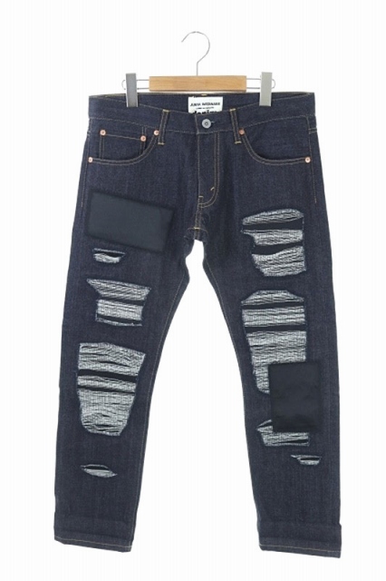 ジュンヤワタナベ Junya Watanabe Comme Des Garcons Denim Ad15 加工クロップドデニム パンツ ジーンズ M 紺 Os メンズ 170 ベクトルパーク