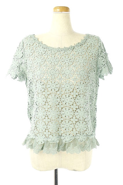 ココディール Coco Deal レーストップス カットソー 半袖 2 緑 グリーン Es Os レディース 170 ベクトルパーク