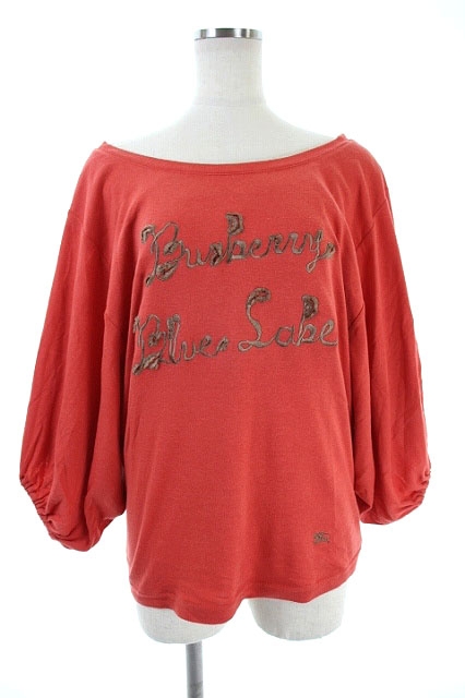 バーバリーブルーレーベル BURBERRY BLUE LABEL 裾ギャザーロゴ  