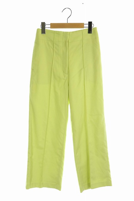 ミラオーウェン Mila Owen 18aw センターコバ寸たらワイドパンツ 0 ライム Hk Os レディース 170 ベクトルパーク