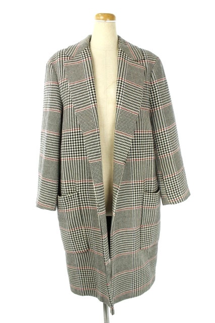 ザラウーマン Zara Woman 千鳥格子柄チェスターコート ロング S 黒 白 赤 Hk Os レディース 170 ベクトルパーク ザラウーマン Zara Woman 千鳥格子柄チェスターコート ロング S 黒 白 赤 Hk Os レディース 170 ベクトルパーク