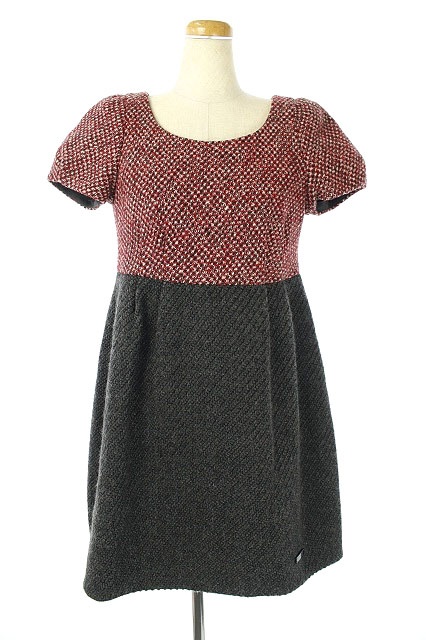 バーバリーブルーレーベル BURBERRY BLUE LABEL ツイードワンピース  