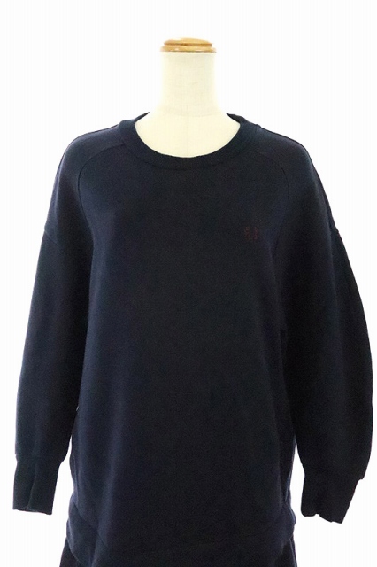 ミュベール Muveil Fred Perry スウェットワンピース 膝丈 長袖 10 紺 Hk Os レディース 170 ベクトルパーク