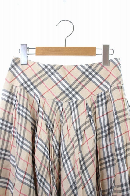BURBERRY チェック柄 フレアスカート 36 BURBERRY BLUE LABEL チェック柄フレアスカート 36