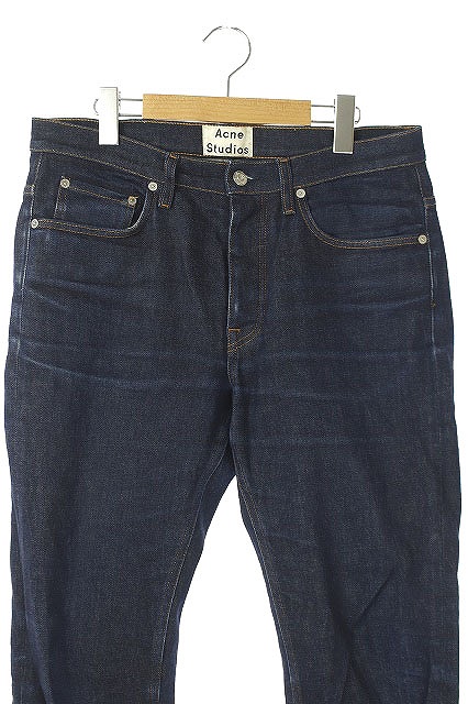アクネ ストゥディオズ Acne Studios Town Str Raw パンツ デニム ジーンズ テーパード ボタンフライ 32 32 紺 Ao Os Sh メンズ 170 ベクトルパーク
