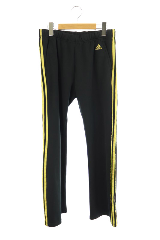 adidas ウォームアップパンツ 黒/黄色 アディダス adidas ジャージ セットアップ 上下 ジャケット