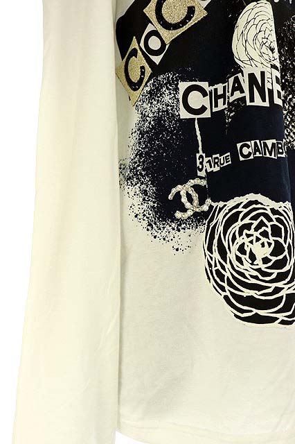 未使用品 シャネル CHANEL 20SS ココマークビジュー装飾ロングスリーブ  