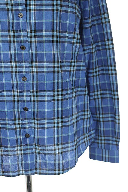 バーバリーブリット BURBERRY BRIT チェック柄シャツ 長袖 コットン M