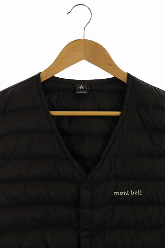 モンベル Montbell スペリオダウンVネックベスト M 黒 1101577 /AO 