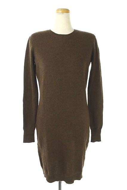 ポロ ラルフローレン Polo Ralph Lauren スエードニットワンピース 長袖 ミニ Xs 茶 Ao Os レディース 170 ベクトルパーク