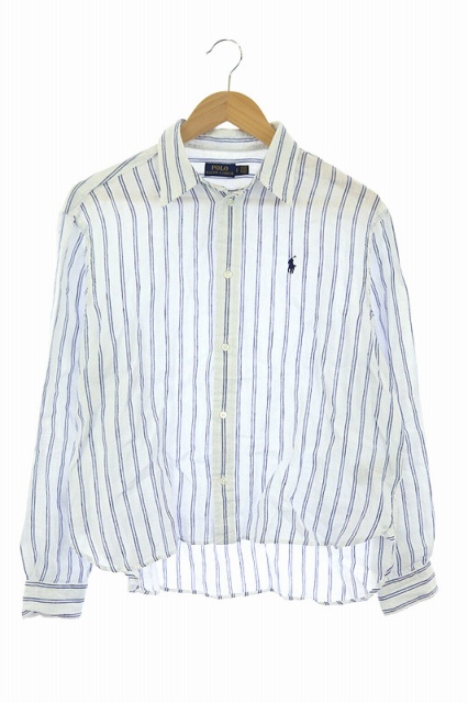 ポロ ラルフローレン POLO RALPH LAUREN ストライプ柄リネンシャツ  