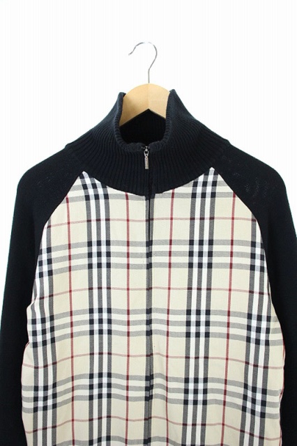 バーバリーブラックレーベル BURBERRY BLACK LABEL ニットジャケット 