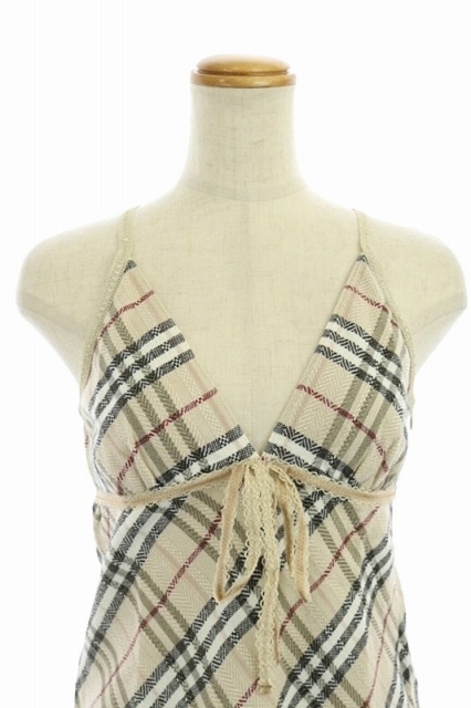 BURBERRY BLUE LABEL チェック柄キャミソール 38